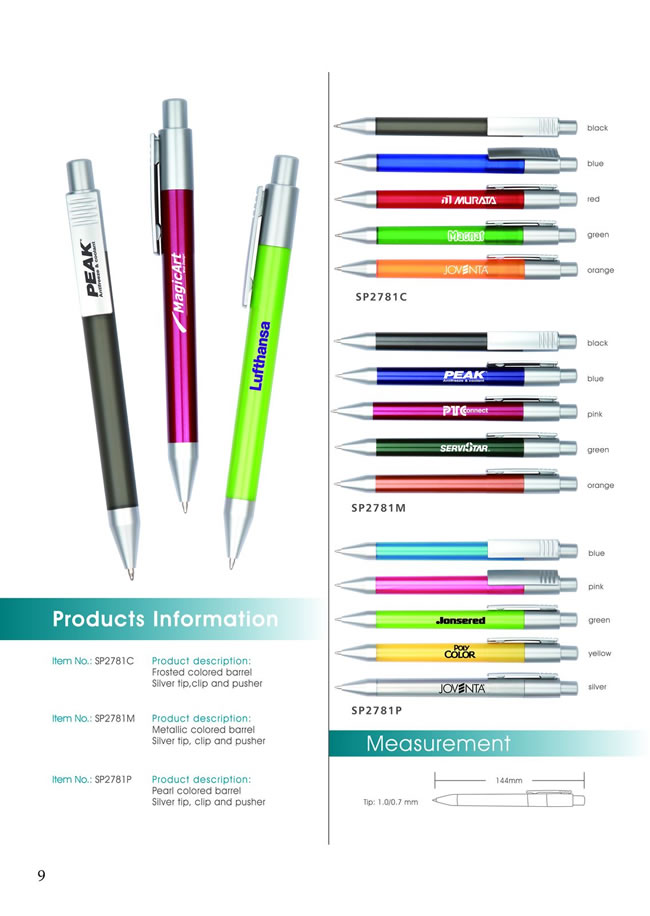 Maxmore Trading Co., Ltd. Plastic Pen series